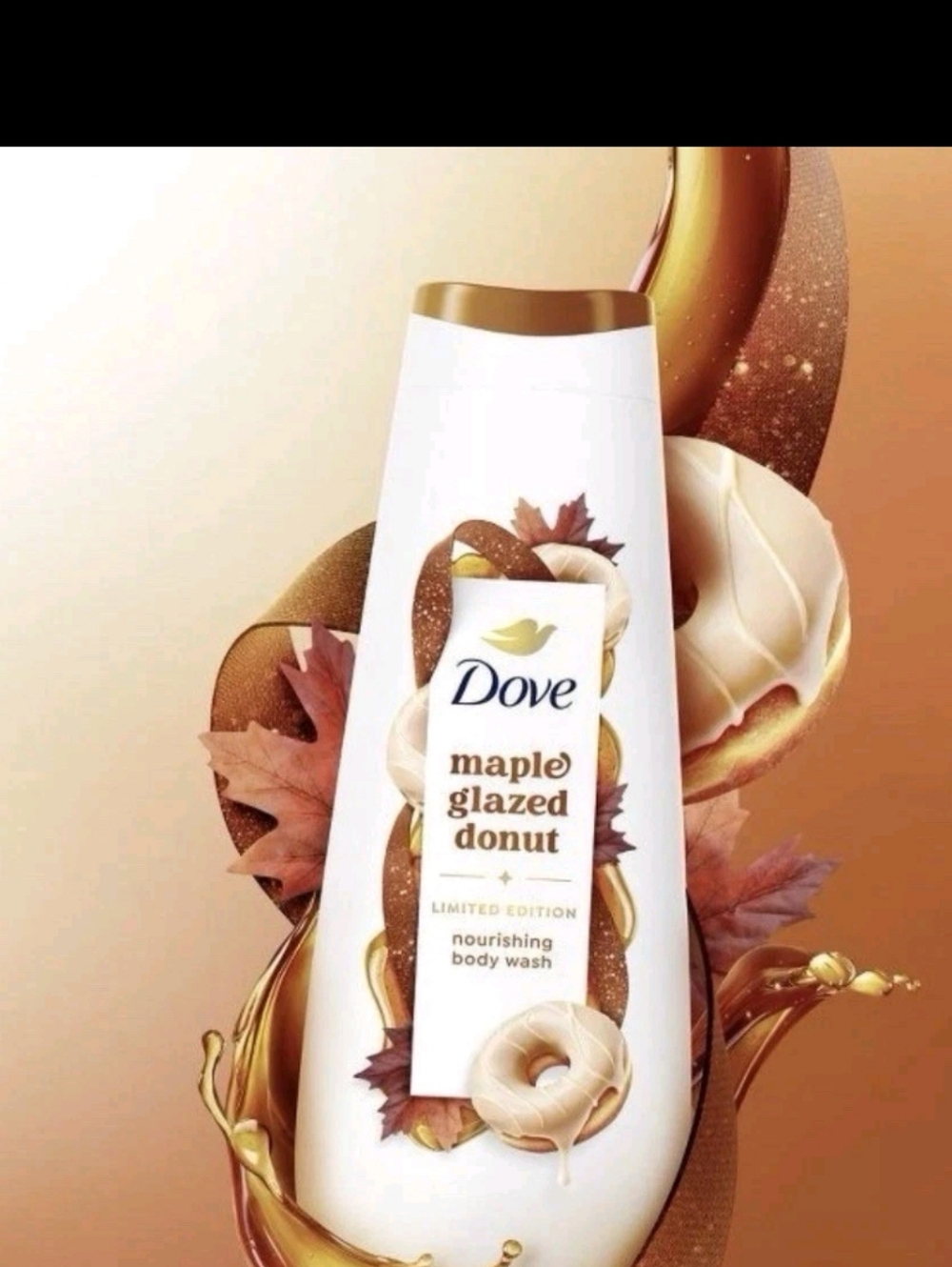 Maple Glazed Donut Nourishing Body Wash - White/Gold- LIMITED EDITION